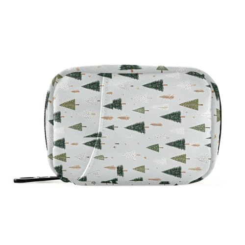 Cartoon Trees - Bolsas de medicamentos verdes personalizadas con compartimentos desmontables, organizador portátil portátil de píldoras