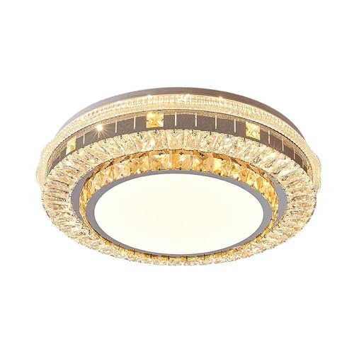 Lámpara de techo de cristal para sala de estar con luz LED ajustable 2