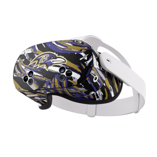 Skin Meta Quest 3S NFL eviter rayures casque VR avec autocollant Baltimore Ravens