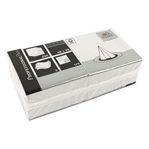 Fasana CK874 Professional Tissue Napkin, 330 mm, White (Pack of 1500) Cover