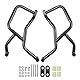 Motorrad-Highway-Stahl-Sturzbügel, Motorschutz, Stoßstangenschutz, kompatibel mit CF-MOTO CF 800MT MT800 800 MT 800-MT 2021 2022 2023, Stunt-Käfig, Gastank, fallender Seitenschutz (Schwarz)
