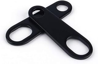 2 pcs Turn Signal Relocation Bracket, Universal Indicator Rear/Front Light Relocation Holder Steel Shock Brackets Black