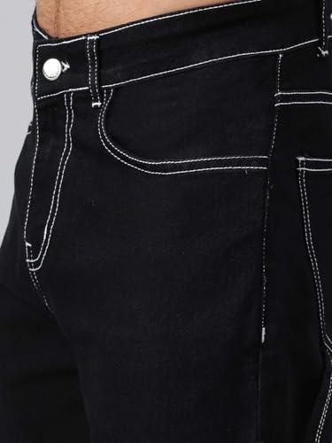 Image of KOTTY Men's Relaxed Fit Straight-Leg Jeans|Comfortable & Durable Denim Jeans