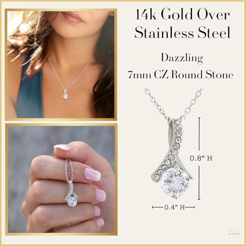 To My Soulmate Necklace For Women, Soul Mate Jewelry for Women, Future Wife Gifts, To My Wife Necklace from Husband, Gifts for Girlfriend, Pendant With Message Card3