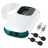 KEDSUM Battery Aquarium Air Pump, USB Rechargeable Fish Aerator Pump with Accessories for 5-120 Gallons, Portable Aquarium Bubbler Pump for Fish Tank, Outdoor-Fishing, Power Outages and Emergency