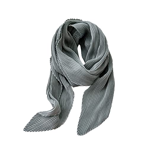 Crinkle Solid Color Cotton Hemp Small Square Scarfs Silk Scarf,Female Four Seasons Thin Wrap Scarf Head Shawl