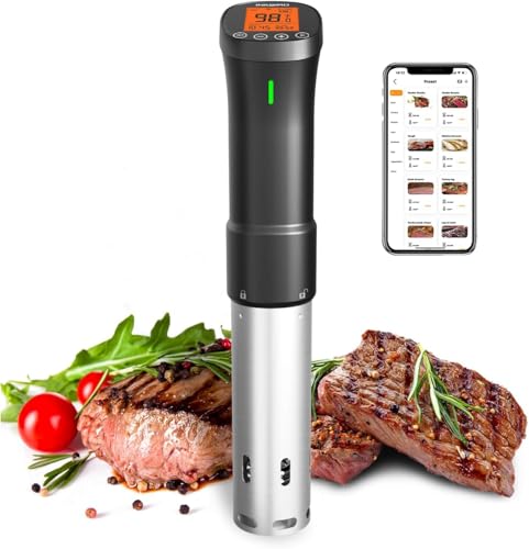 INKBIRD Sous Vide Machine ISV-200W Wifi Immersion Circulator Precision Culinary Cooker with Smartphone Control Stainless Steel Design Accurate Timer 1000W Fast Heating for Perfect Meal Results