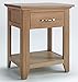 Price comparison product image Hallowood Camberley Small Side Table in Light Oak Finish | Wooden End/Lamp Stand, (CA6115)
