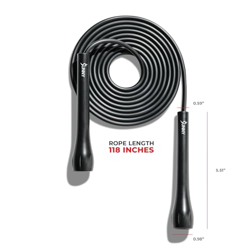 Sunny Health & Fitness Jump Rope for Gym Accessories, ABS Handle & PVC Rope - image 6