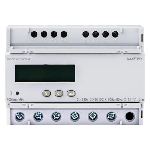 Multi Energy KWH Meter, Solar Power 3 Phase RS485, DIN Rail Digital LCD Multimeter-Voltage,Current,Power Factor,Frequency DSSF1946(Direct Input)