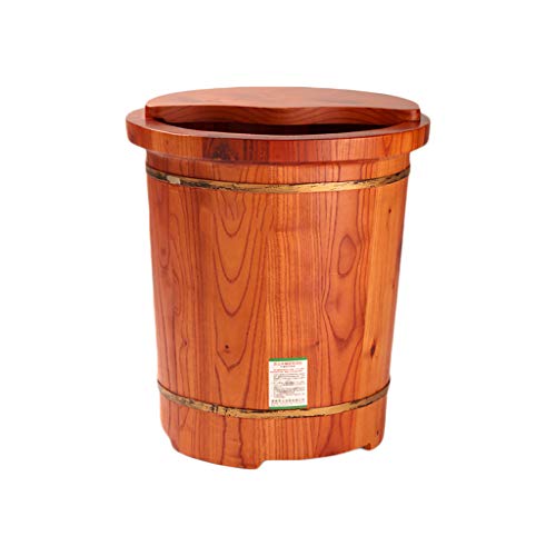 Barril de Madera para Spa de Pies con Tapa 45 cm