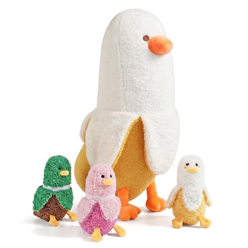 PEACH CAT Banana Duck Plush 1 Mommy 19.7" Banana Duck