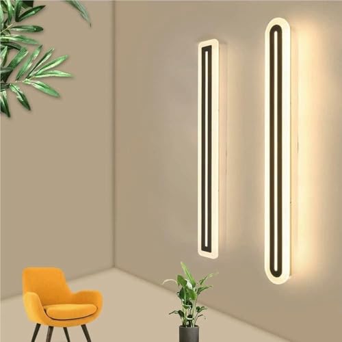 Plafonnier moderne à longue bande LED 80 cm à intensité variable - 7