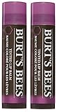 Lip Balm, Burt's Bees Tinted Moisturizing Lip Care, 100% Natural, Sweet Violet (2 Pack)