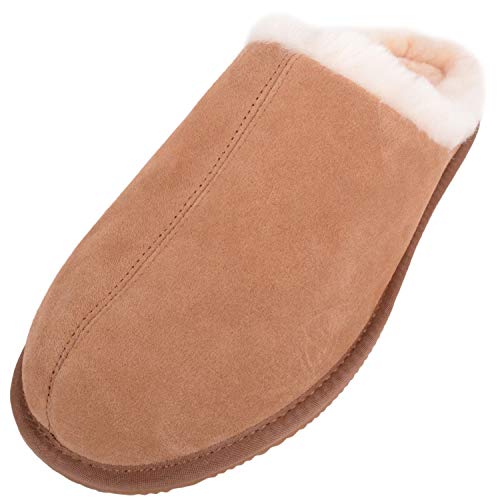 Pantoufles Newbury SNUGRUGS homme : soulagez vos pieds fatigués avec ces mules chataigne
