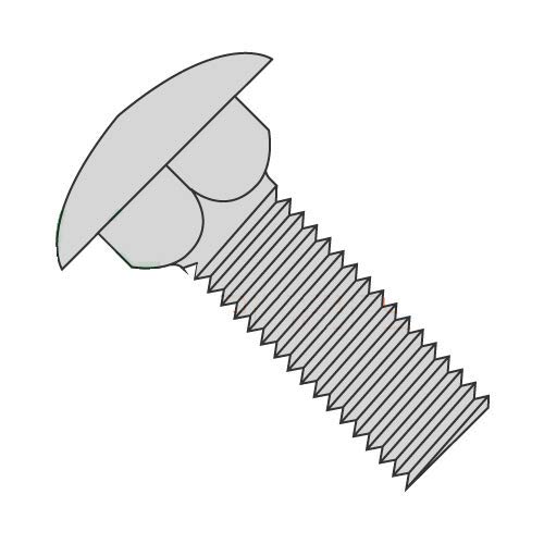 3/8-16 X 2 3/4" Carriage Bolts/Fully Threaded/Steel/Hot Dipped Galvanized (Quantity: 100)