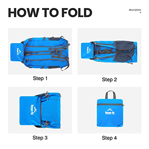Venture Pal 40L Lightweight Packable Travel Hiking Backpack Daypack #TOP5