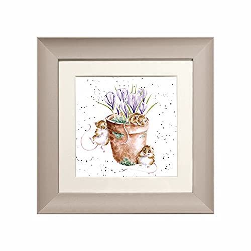 Souris du jardin tableau encadré Wrendale couleur taupe salon