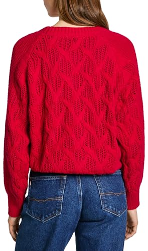 Pepe Jeans Para Mujer. PL702201 Jersey Hedra Rojo (S), Casual, AlgodóN, Sostenible - 4