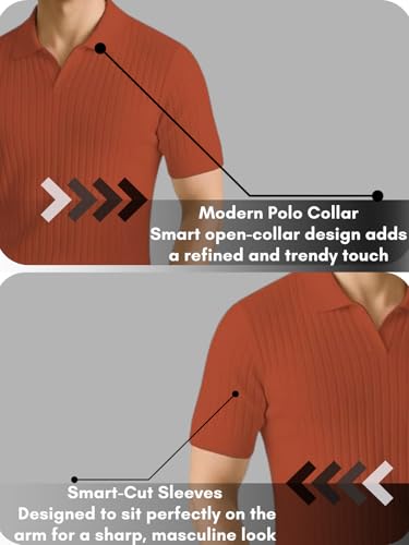 Image of Leriya Fashion Tshirt for Man | T Shirt for Mans | Mens Tshirts | Polo T- Shirt for Mens | Half Sleeve Polo Neck Tshirt for Men (Available in Plus Sizes)