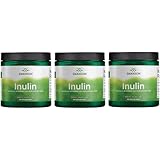 Swanson Inulin - Prebiotic Soluble Fiber Powder Promoting Digestive Health - Naturally Occurring FOS from Chicory Root Supporting Overall Gut Performance - (8 oz Each) (3 Pack)