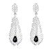 Produktbild Muzhili3 Damen Ohrringe, Statement Frauen Strass hohle Blatt Tropfen Tropfen Party Cocktail Club Ohrringe  Golden silber