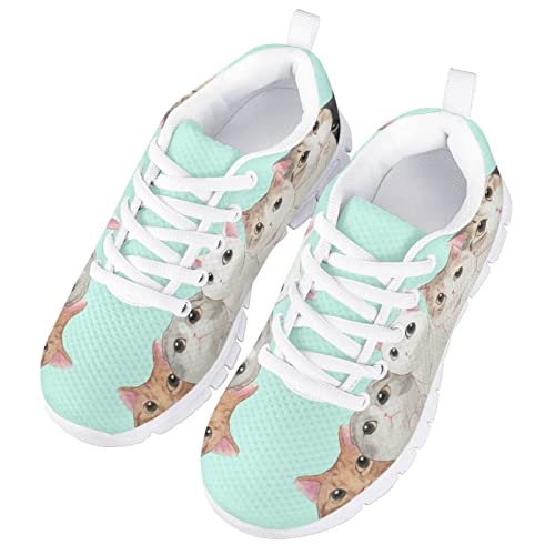 Yzaoxia Little/Big Kids Tennis Shoes for Girls Breathable Mesh Sneakers Lightweight Running Shoes Size 11-33