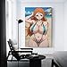 generic Sexy Anime Girl Nami in Bikini on Beach Paintingts Prints Poster Canvas Wall Art Room Decor P-1 12x18inch(30x45cm) Unframe-style