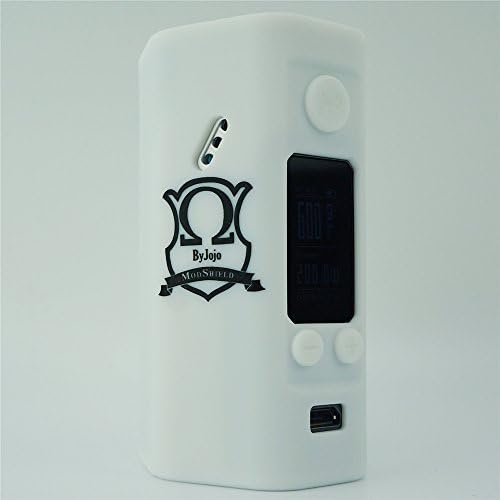 Silicone Case for Wismec Reuleaux RX200S MOD SHIELD ByJojo Skin RX 200 S Sleeve Cover Wrap (White)