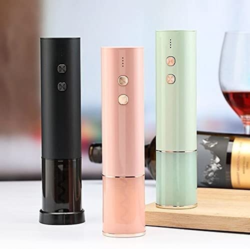 Sacacorchos Abridor De Vino Eléctrico con Cable Carga USB Sacacorchos Automático Recargable Creativo Abrebotellas(C)
