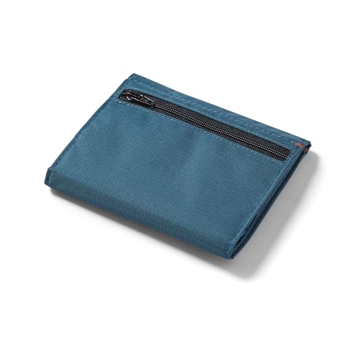 Allett Envelope Wallet, Indigo Blue – Nylon, RFID Blocking, Trifold, Slim, Minimalist, Water Resistant, Thin - Holds 4-24+ Cards, Bills, Coins - For Men & Women4