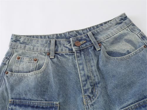 Hip Hop Streetwear Cropped Jeans Men Summer Denim Pants Male Ripped Jeans4