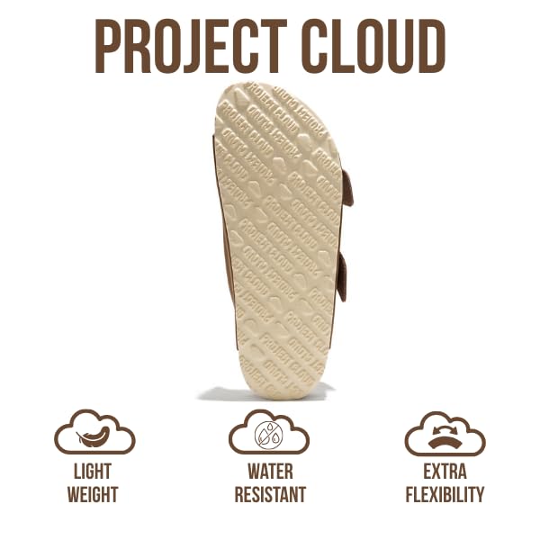 Image of Project Cloud 100% Genuine Leather Footbed Sandals for Women (Santorini)