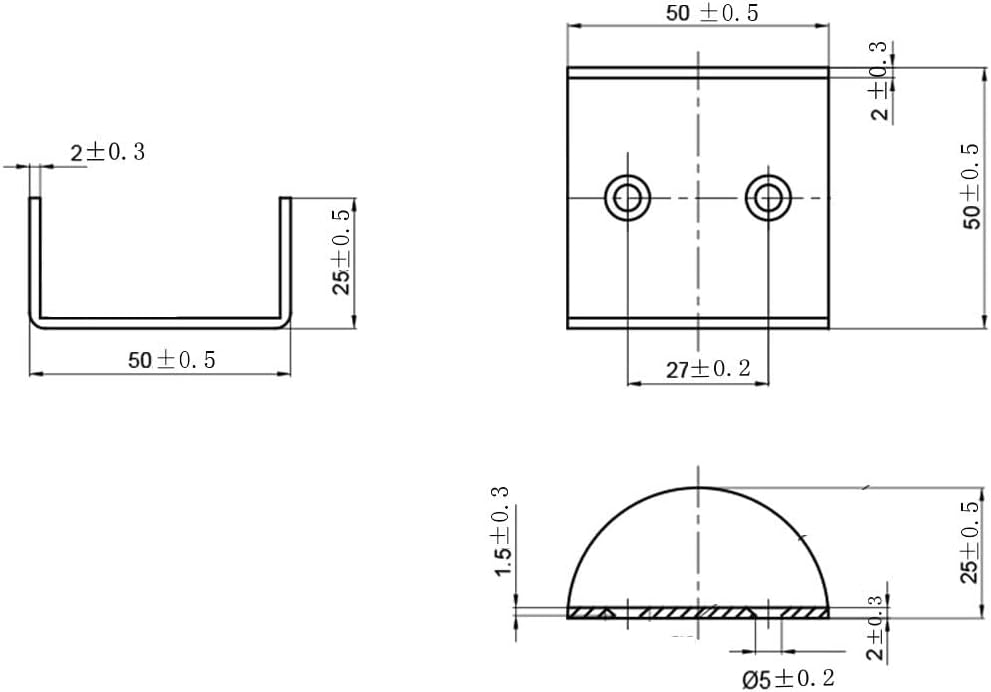 Miseno MBDH0395 Barn Door Non Mortise Guide 1-3/4" - Black