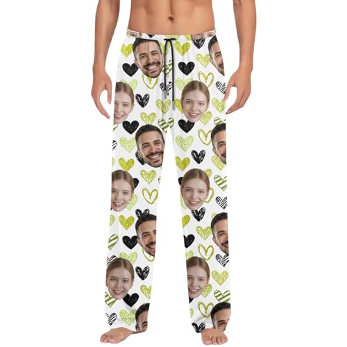 Pantalon de pyjama personnalisé photo pour la Saint-Valentin confortable
