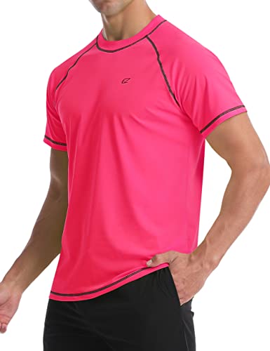 Image of Men's Swim Shirts Rash Guard UPF 50+ UV Sun Protection T-Shirt Quick Dry Fishing Beach T Shirts
