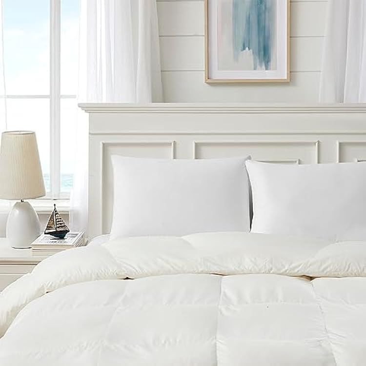 DOWNLITE Cloud Top Pillow Enhancer - Pillow Makeover (Hypoallergenic) (White Goose Down - Standard/Queen)