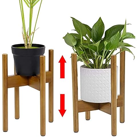 Unibos Adjustable Bamboo Plant Stand Holder Cover