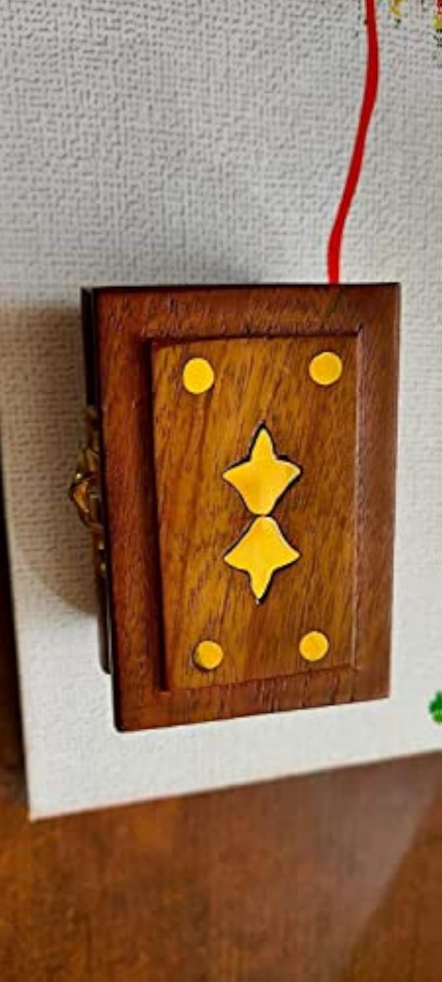 Wooden Storage Box Organizer for Earrings and Rings