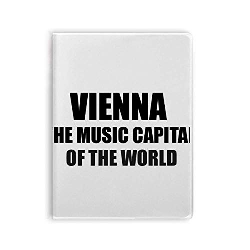 Carnet Vienna Music Capital of the World chic à couverture souple haute qualité