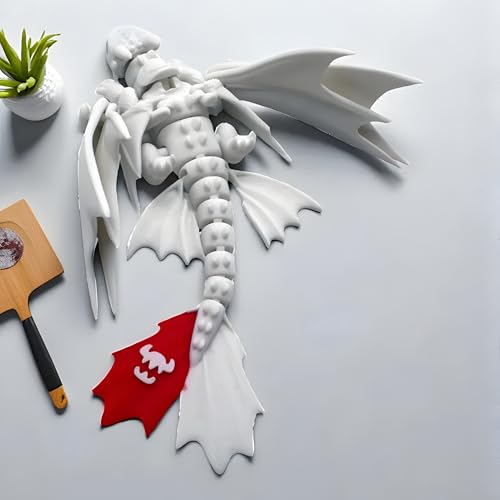 Image of Azoth Adorable Toothless Dragon - Night Fury & Light Fury Collectible Toy Set for Boys, Girls & Anime Lovers - Dragon Action Figure Teenagers & Toy Collectors (Couple Edition, Set of 2)