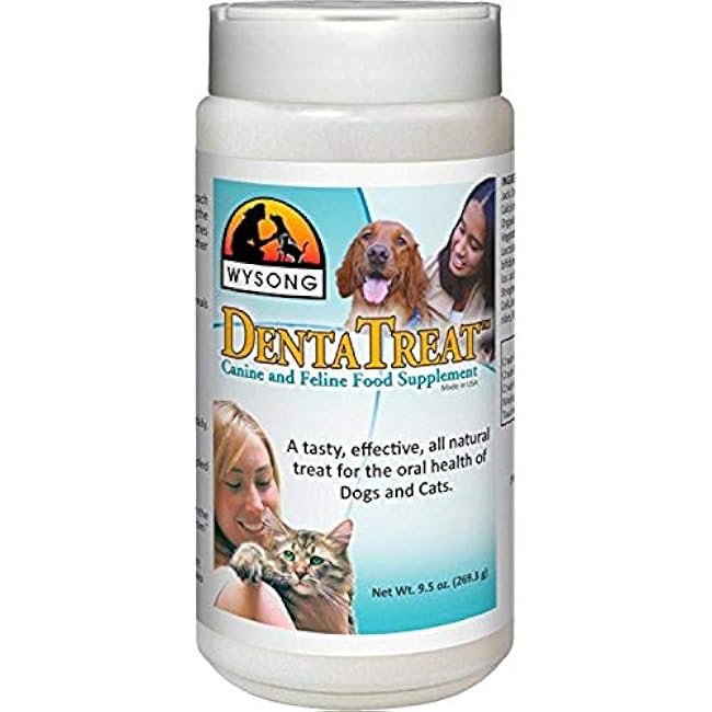 Wysong Dentatreat Canine/Feline - Dog/Cat Food Supplement - 9.5 Ounce Bottle-PQTpexAr