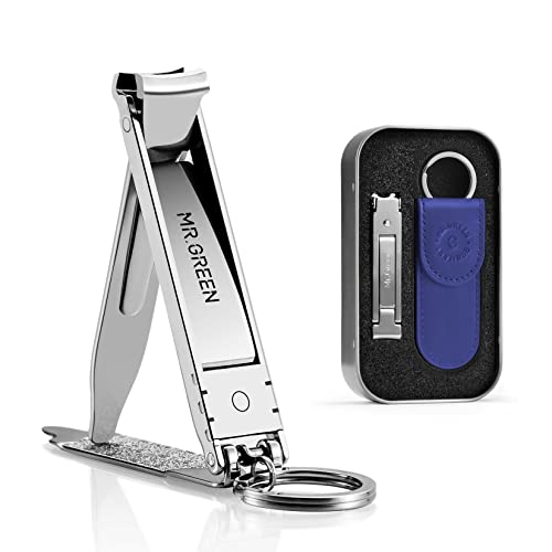 Coupe-ongles pliable MR.GREEN anti-encombrement avec boîte en fer de protection