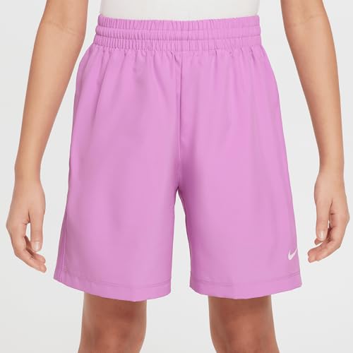 Nike Multi Big Kids' Dri-FIT Training Shorts (Rush Fuchsia/White, DX5382-532)4