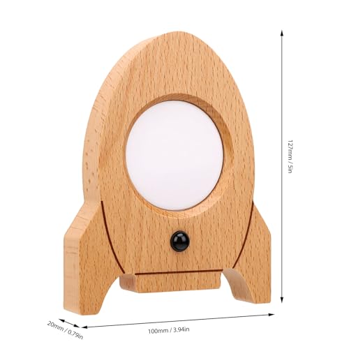 Lámpara de pared con sensor de madera quitamiedos infantil 6