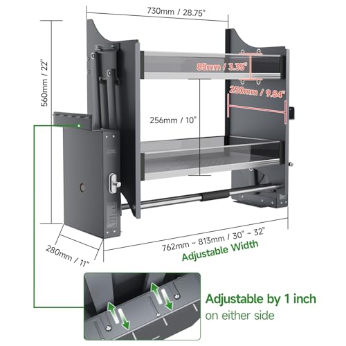 Étagère rabattable cuisine 76,2 cm pour optimiser l'espace de vos placards hauts - 3