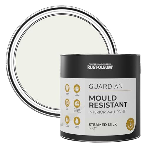 Rust-Oleum White Guardian Mould Resistant Wall Paint - Steamed Milk 2.5L