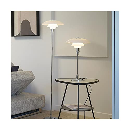 Lampe de plancher chrome métallique avec perche de lecture en fer stable - 6