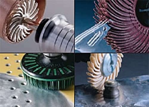 Scotch-Brite(TM) Bürste mit Radialborsten, Cubitron/Aluminiumoxid, 6000 U/min, 6 Durchmesser x 1/2 Breite, 80er Körnung (1 Stück)