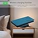 IVY Butterfly Embossed PU Leather Case for iPhone 11 RFID Blocking Flip Wallet Cover, Kickstand & Magnetic Closure & Wireless Charging Compatible - Blue